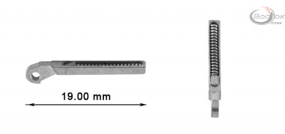 Флекса амортизатор для завушникiв №2 срібло (уп.18 шт)